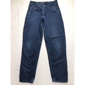 Vintage GUESS 10075 Jean USA Made Men 32x32 Relaxed Tapered Leg Dark Wash Repair